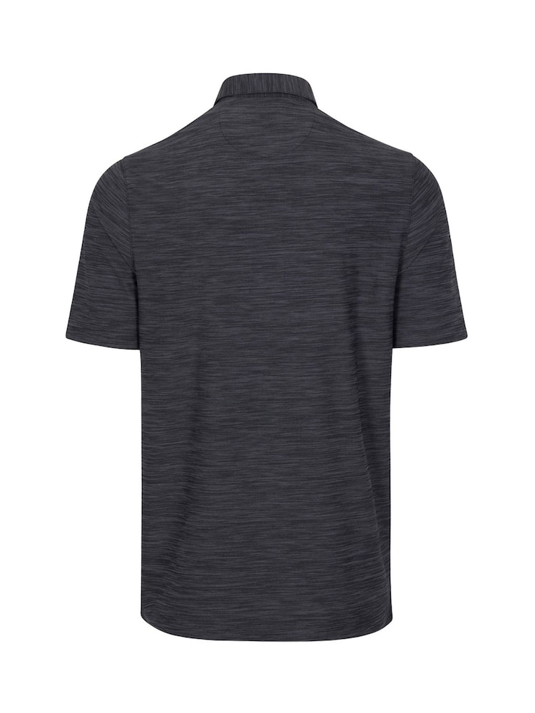 Greg Norman Mens ML75 Chip Heather Ultra-Stretch Golf Polo Shirt - Image 2 of 2