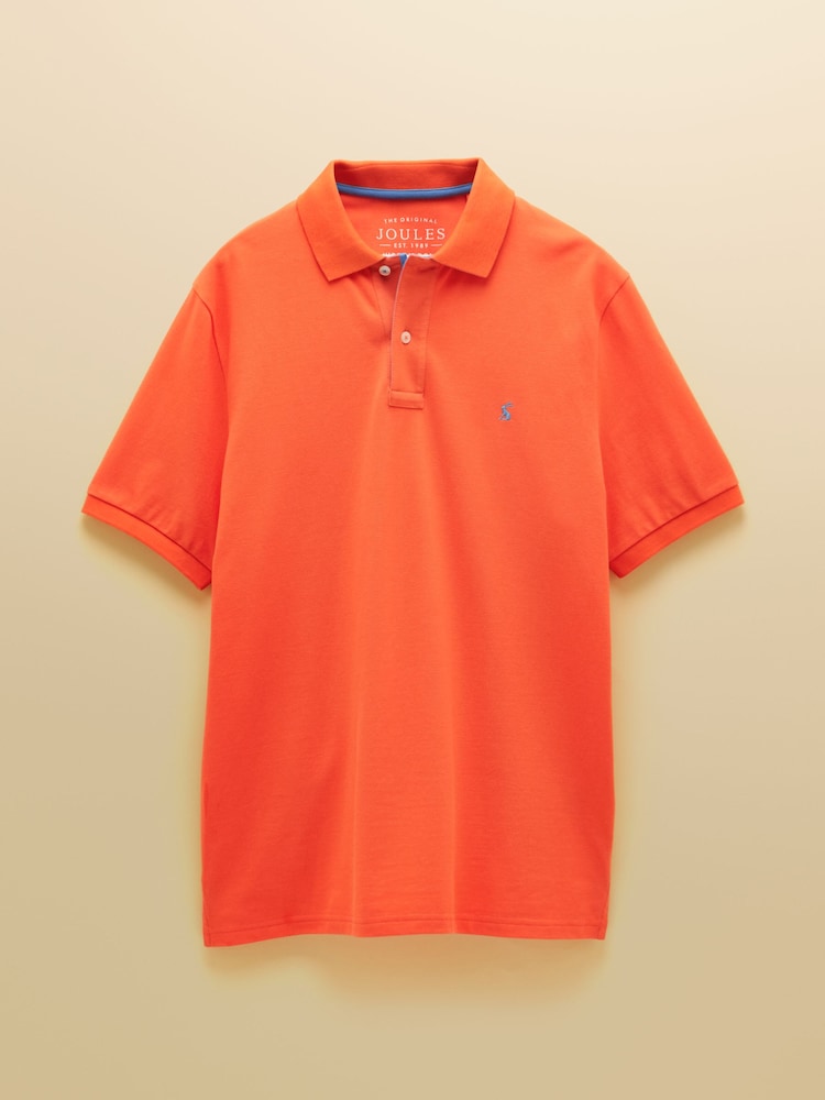 Portocaliu aprins - Polo Joules Woody Cotton Pique Tricouri - Imaginea 10 din 10