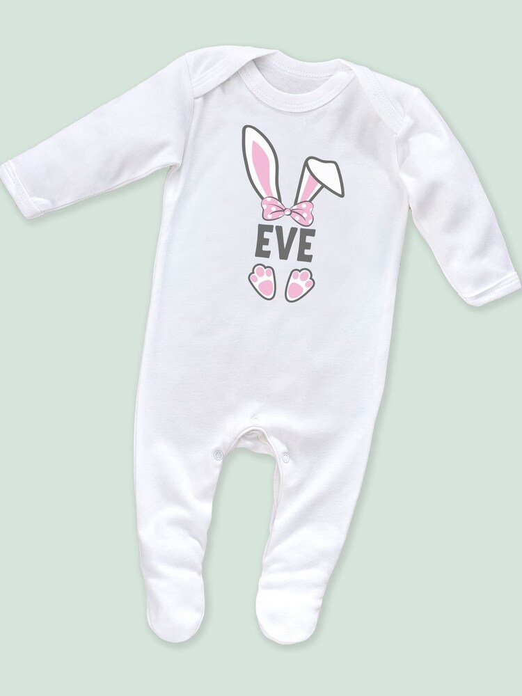 Little Years Personalised Easter Bunny Ears Sleepsuit - Image 3 of 3