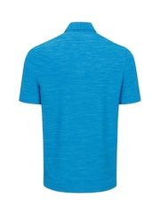 Greg Norman Mens ML75 Chip Heather Ultra-Stretch Golf Polo Shirt - Image 2 of 2