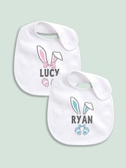 Little Years Personalised Easter Bunny Ears Bib - Image 1 of 4