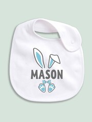Little Years Personalised Easter Bunny Ears Bib - Image 2 of 4