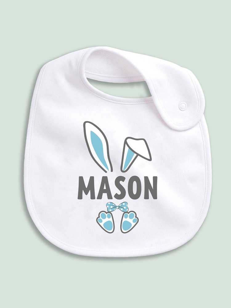 Little Years Personalised Easter Bunny Ears Bib - Image 2 of 4