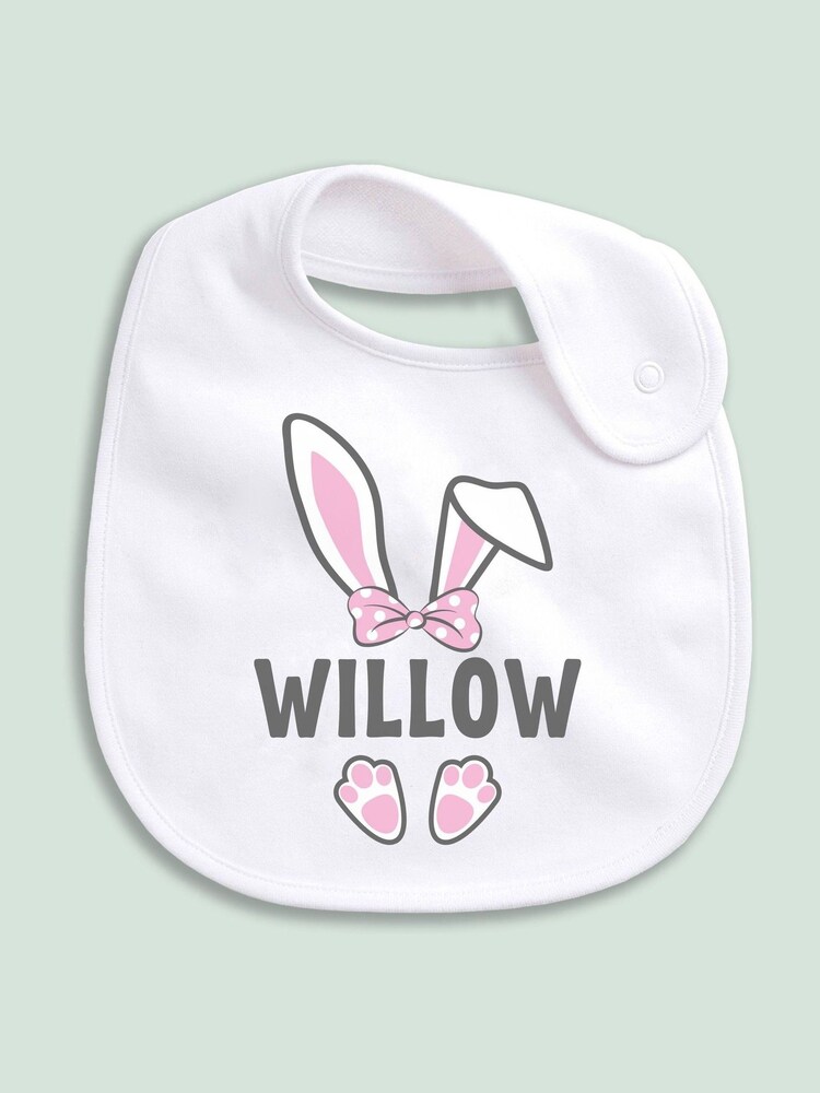 Little Years Personalised Easter Bunny Ears Bib - Image 3 of 4