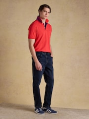Joules Woody Red Cotton Pique Polo Shirt - Image 3 of 9