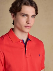 Joules Woody Red Cotton Pique Polo Shirt - Image 4 of 9
