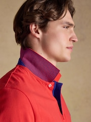 Joules Woody Red Cotton Pique Polo Shirt - Image 6 of 9