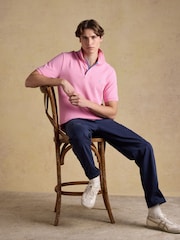 Joules Woody Light Pink Cotton Pique Polo Shirt - Image 3 of 10