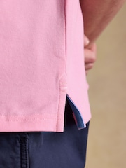 Joules Woody Light Pink Cotton Pique Polo Shirt - Image 7 of 10