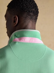 Joules Woody Light Green Cotton Pique Short Sleeve Polo Shirt - Image 6 of 7