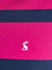 Joules Woody Pink & Blue Stripe Cotton Pique Polo Shirt - Image 5 of 9