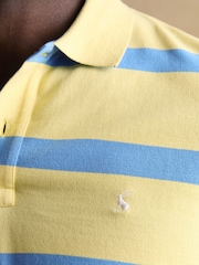 Joules Woody Yellow/Blue Cotton Pique Polo Shirt - Image 5 of 7