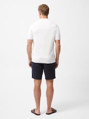 French Connection Cotton Blend Trophy Knit Open Collar Polo Shirt - صورة 3 من 6