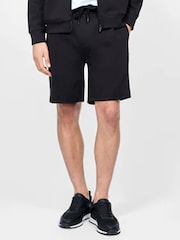 French Connection Black Blend Stretch Sweat Shorts - Image 1 of 5