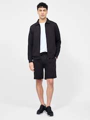 French Connection Black Blend Stretch Sweat Shorts - Image 3 of 5