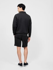 French Connection Black Blend Zip Through Stretch Collared Sweatshirt - Image 4 of 4