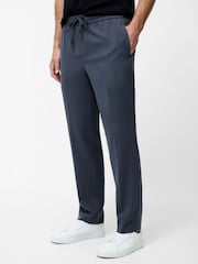 French Connection Grey Elasticated Stretch Slim Fit Trousers - Image 1 of 5