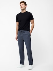 French Connection Grey Elasticated Stretch Slim Fit Trousers - Image 3 of 5