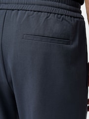 French Connection Grey Elasticated Stretch Slim Fit Trousers - Image 4 of 5