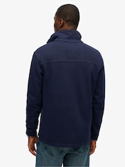 Superdry Blue Classic Pique Half Zip Jumper - Image 2 of 6