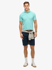 Superdry Blue City Pique Polo Shirt - Image 3 of 6