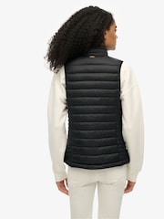 Superdry Black Fuji Lite Padded Gilet - Image 3 of 7