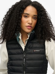 Superdry Black Fuji Lite Padded Gilet - Image 4 of 7