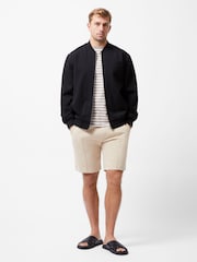 French Connection Black Scuba-Style Bomber Jacket - Image 2 of 6