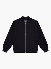 French Connection Black Scuba-Style Bomber Jacket - Image 5 of 6