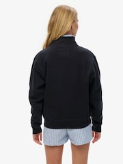 Superdry Blue Athletic Essentials 100% Cotton Half Zip Sweatshirt - Image 2 of 6