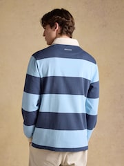 Joules Rugby Club Blue & Navy Stripe Long Sleeve Shirt - Image 2 of 9