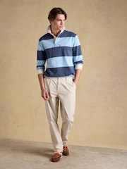 Joules Rugby Club Blue & Navy Stripe Long Sleeve Shirt - Image 3 of 9