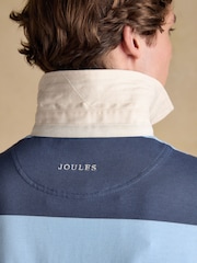 Joules Rugby Club Blue & Navy Stripe Long Sleeve Shirt - Image 8 of 9
