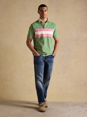 Joules Rugby Club Green & Pink Short Sleeve Polo Shirt - Image 4 of 8