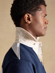 Joules Harlequin Rugby Club Red, Navy & White Short Sleeve Polo Shirt - Image 5 of 10