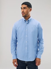 Blue Stretch Oxford Long Sleeve Shirt - Image 1 of 9