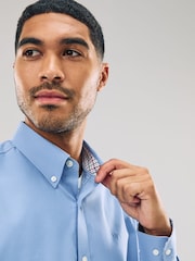 Blue Stretch Oxford Long Sleeve Shirt - Image 4 of 9