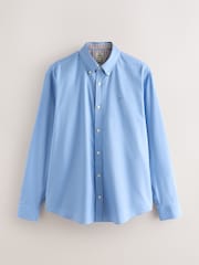 Blue Stretch Oxford Long Sleeve Shirt - Image 7 of 9