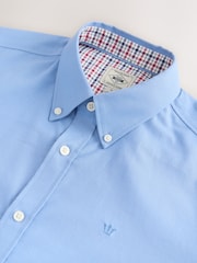 Blue Stretch Oxford Long Sleeve Shirt - Image 8 of 9