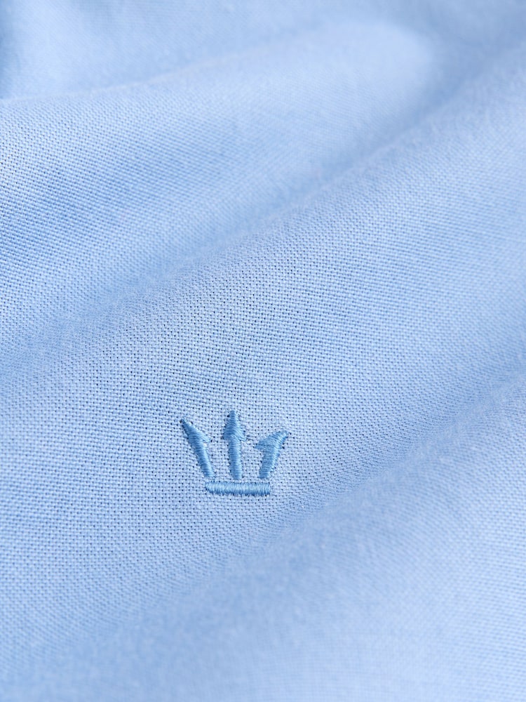 Blue Stretch Oxford Long Sleeve Shirt - Image 9 of 9 Blue Stretch Oxford Long Sleeve Shirt - Image 9 of 9