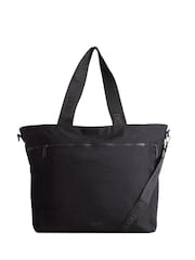 Nere Black Nylon Large Tote Bag - Image 1 of 4