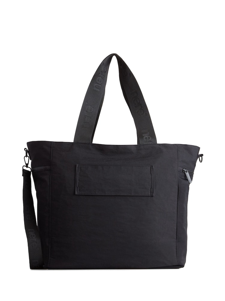Nere Black Nylon Large Tote Bag - Image 2 of 4