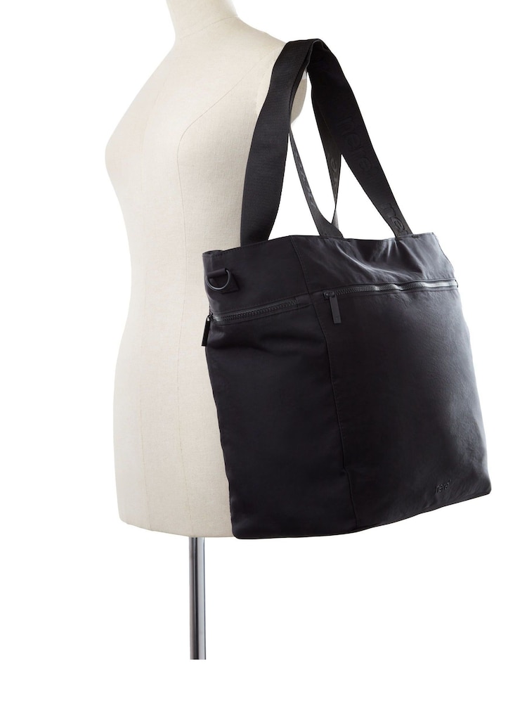 Nere Black Nylon Large Tote Bag - Image 4 of 4
