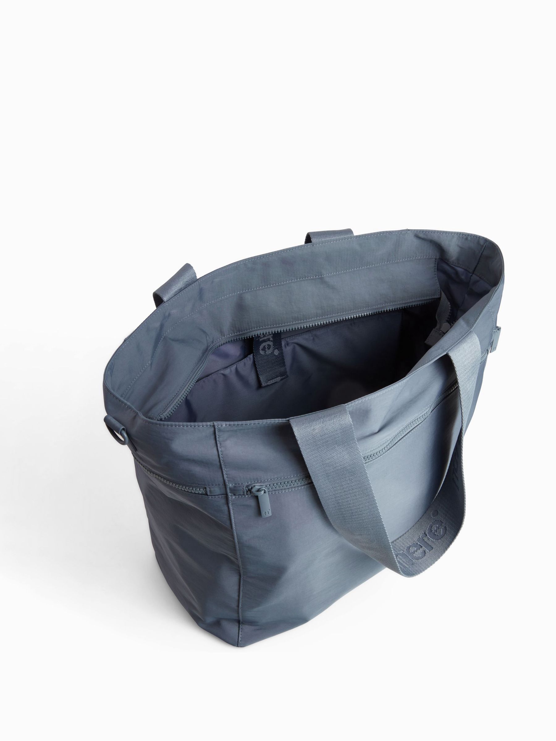 Buy Nere Blue Nylon Large Tote Bag from Next USA