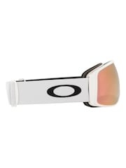 Oakley Flight Tracker L Matte White Goggles with Prizm Rose Gold Lens - Image 4 of 12