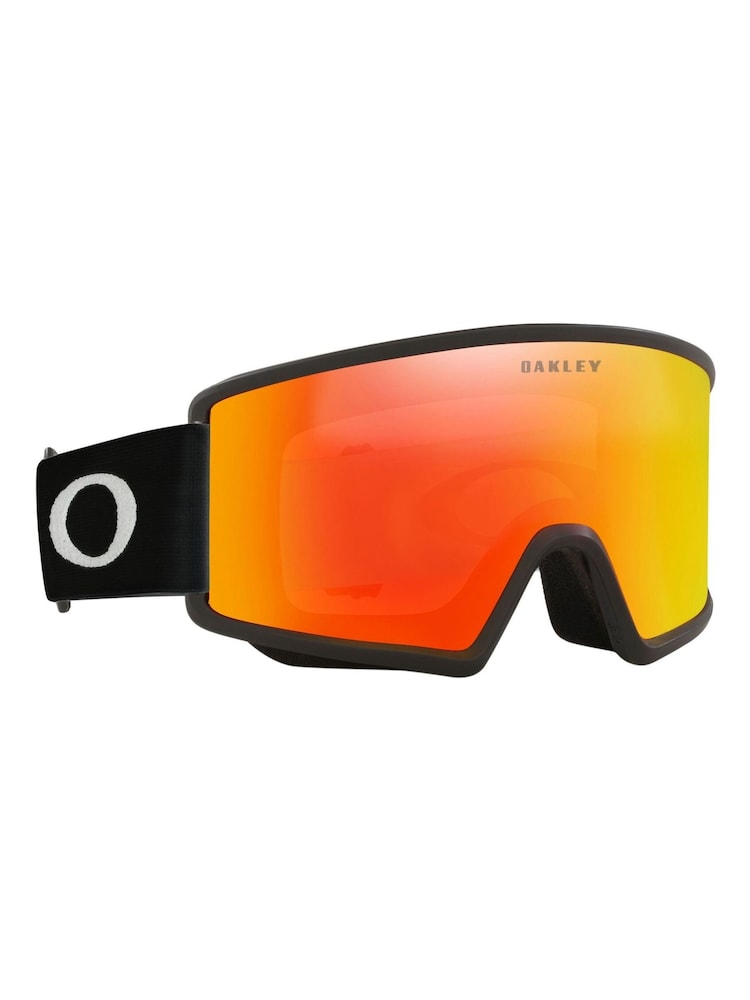 Oakley Target Line L Matte Black with Fire Iridium Lens Ski Goggles - Image 2 of 12 Oakley Target Line L Matte Black with Fire Iridium Lens Ski Goggles - Image 2 of 12