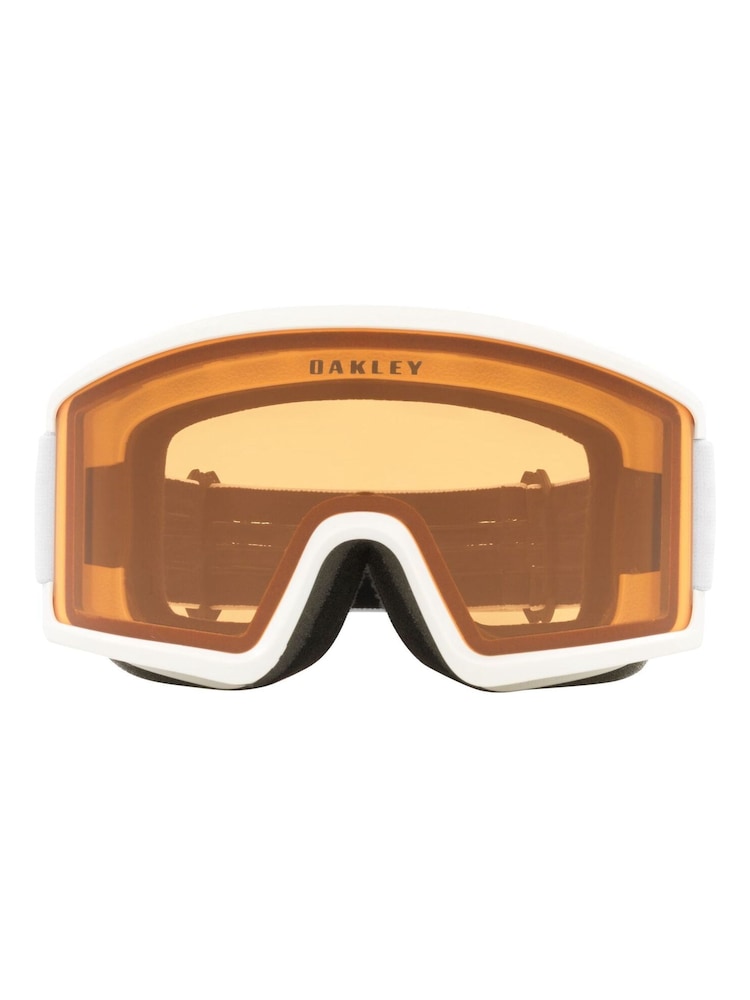 Oakley Target Line L Matte White with Persimmon Lens Ski Goggles - Image 1 of 12 Oakley Target Line L Matte White with Persimmon Lens Ski Goggles - Image 1 of 12