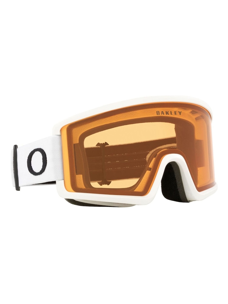 Oakley Target Line L Matte White with Persimmon Lens Ski Goggles - Image 2 of 12 Oakley Target Line L Matte White with Persimmon Lens Ski Goggles - Image 2 of 12