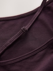 بني - Thin Strap Vests 3 Pack - صورة 11 من 11