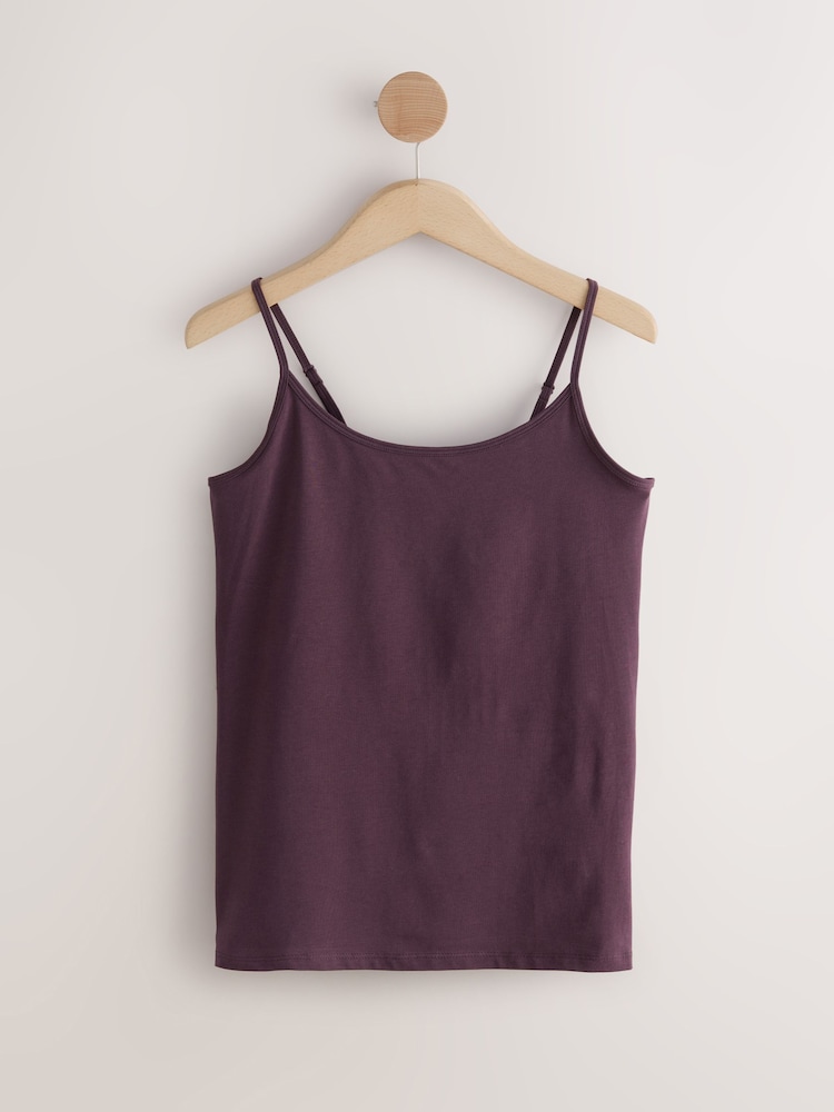 Débardeur Femme Next Sparkle Violet à Fines Bretelles - Taille UK8, Occasion Très Bon état